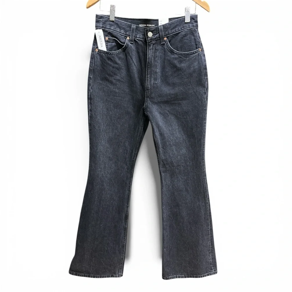 DENIM FORUM Marlene 60s High Rise Flare Jeans - Picture 2 of 9